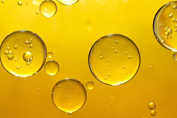 golden yellow bubble oil